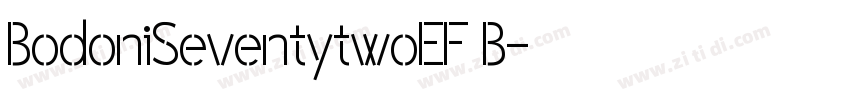 BodoniSeventytwoEF B字体转换
